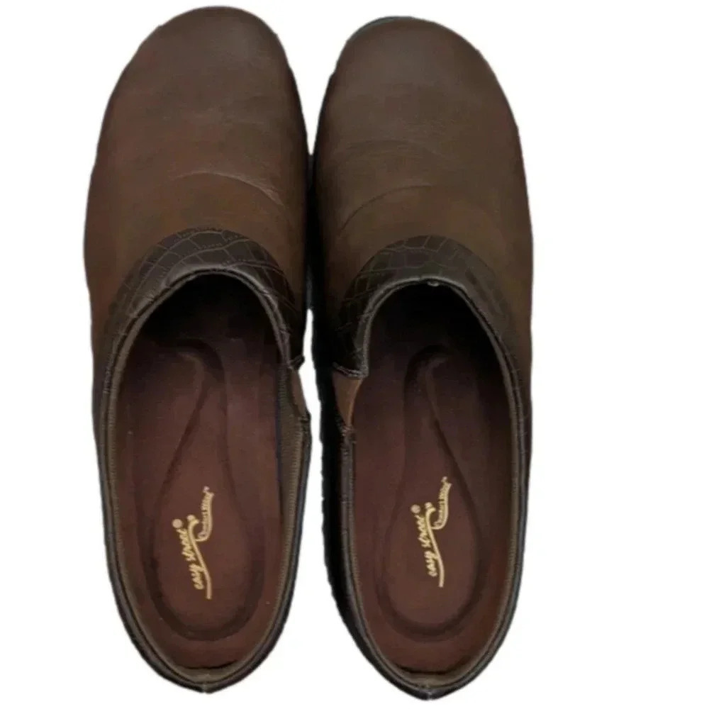 easy street Brown Slip-On Flats